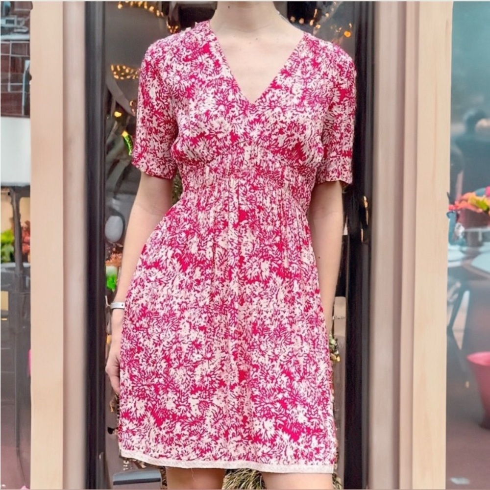 ANTHROPOLOGIE HD IN PARIS Archipelago Pink Floral Dress